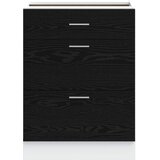  Kuhinjska baza ormarića s ladicama Crni hrast 60 x 46 x 81,5 cm | shoptok.hr
