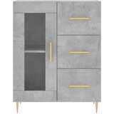  Visoka komoda siva betona 69,5x34x180 cm od konstruiranog drva | shoptok.hr