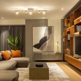  Brilagi - LED plafonski luster MILLA 7xG9/3W/230V crni hrom/zlatna | Eponuda.com