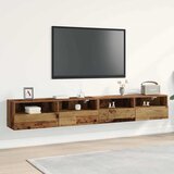 TV zidni ormar Zidne 2 pcs Staro drvo 100 x 30 x 30 cm | Eponuda.com