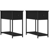  Noćni ormarići 2 kom crni 30 x 60 x 60 cm od konstruiranog drva | Eponuda.com