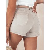 DStreet Women's denim shorts GLAMWEAR beige | Shoptok.si