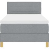  LED Box Spring Krevet Svijetlo siva 80 x 200 cm tkanina | shoptok.hr