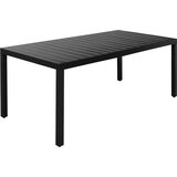  Jedilna garnitura 9-delna aluminij črne barve | Shoptok.si