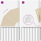 vidaXL Zaslon za privatnost na balkonu Bež 115 x 115 cm tkanina | shoptok.hr