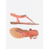 Shelvt Coral flip-flop sandals with chain | Shoptok.si