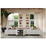 WOOOD Svetlo siva TV omarica iz masivnega bora 152x53x46 cm Basu &amp;ndash; Slike