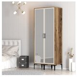 Hanah home kumsal rr - walnut, anthracite walnutanthracite wardrobe | Eponuda.com