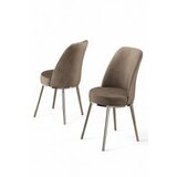 Hanah home set 2 stolice pefa cappuccino chrome | ePonuda.com