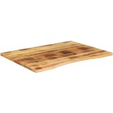 vidaXL Mizna plošča ukrivljena 100x80x2,5 cm trden mangov les | Shoptok.si