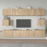  6-dijelni set TV ormarića boja hrasta sonome konstruirano drvo Cijene