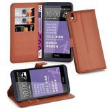 Cadorabo Ohišje, združljivo z HTC Desire 816 v sedlo rjave barve - Zaščitni ovitek z magnetnim zapiranjem, stoječo funkcijo in režo za kartice, (20550996) | Shoptok.si