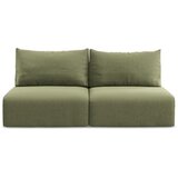 Makamii Zelena baršunasti sklopiva/s prostorom za odlaganje sofa 216 cm Kalena – | shoptok.hr