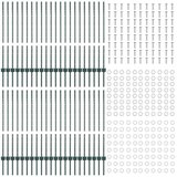  Stup za ogradu 44 pcs Zelena 140 cm Čelik | shoptok.hr