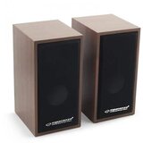  Zvučnici 2.0 ESPERANZA FOLK, 2x3W, 3.5mm, USB power, drvene kutije, EP122 | Eponuda.ba
