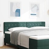  LED glava kreveta s LED trakama Tamnozelena 180 cm Baršun | shoptok.hr
