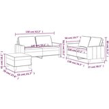  3-dijelni set sofa s jastucima žuti baršunasti | shoptok.hr