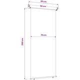 Balkonski bočni awning 80 x 250 cm | shoptok.hr