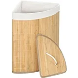 Koš za perilo iz bambusa v naravni barvi 40 l Bamboo –