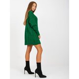 Fashion Hunters Green long sweater with braids in RUE PARIS cut | shoptok.hr