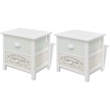Furnova Elegantna francoska nočna omarica 2 kosa les, (21926466) | Shoptok.si