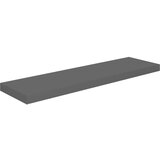 Maison Chic Stenska polica - Viseča Polica visok sijaj siva 90x23,5x3,8 cm MDF, (21784517) Cene