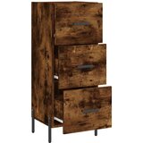 vidaXL Komoda dimljeni hrast 34,5x34x90 cm inženirski les | Shoptok.si