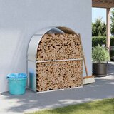  Držač za cjepanice srebrni 120x45x140 cm od pocinčanog čelika | shoptok.hr