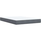 vidaXL Krevet s oprugama i madracem tamnosivi 140x190 cm baršunasti | shoptok.hr