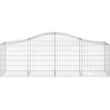  Lučne gabionske košare 25 kom 200x50x60/80 cm pocinčano željezo | shoptok.hr