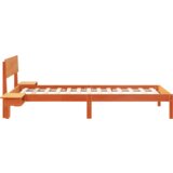  Konstrukcija postelje z vzglavjem Voskast rjav 80 x 200 cm, (5000125969) | Shoptok.si