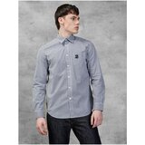 Diesel White-Blue Men's Striped Shirt - Men Cene