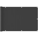 vidaXL Balkonsko platno antracitno 90x300 cm HDPE Cene