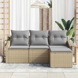  Set sofe 4 kom. Bež poliratan 178 x 117 x 85 cm | Shoptok.si