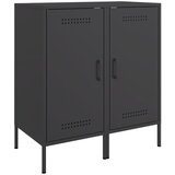  The Living Store Komoda 2 kosa črna 36x39x79 cm hladno valjano jeklo - Komoda, (21496210) | Shoptok.si