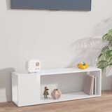 The Living Store TV omarica visok sijaj bela 100x24x32 cm iverna plošča - TV Omarica, (21375984) Cene