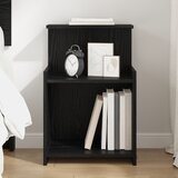 vidaXL Noćni ormarić u crnom hrastu - 40 x 35 x 60 cm - Iverica | shoptok.hr