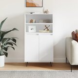  Visoka komoda bijela 60x36x110 cm od konstruiranog drva | shoptok.hr