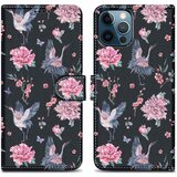 Cadorabo Ohišje, združljiv z Apple - Design Crane & Flowers št. 9 - Zaščitni pokrov z magnetnim zapiranjem, funkcijo stojala in režo za kartico, (20553461) Cene