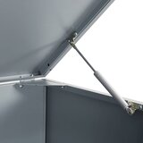  Spremište za 4 kanta za otpad sivo 276x79x117 cm čelično | shoptok.hr