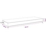  Jastuk za sjedalo SOEST 100% poliester Antracit - Antracit 120 x 40 x 10 cm Poliester | shoptok.hr