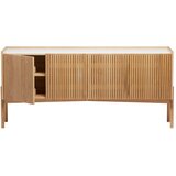 Woodman Nizka komoda v hrastovem dekorju v naravni barvi 177x42 cm Bottrup – | Shoptok.si