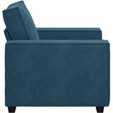 SOFA fotelja plava 100x78x84 cm baršun | shoptok.hr
