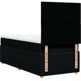 vidaXL Krevet s oprugama i madracem crni 100 x 200 cm od tkanine | shoptok.hr