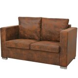  2-dijelni set sofa od umjetne brušene kože | shoptok.hr
