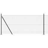 vidaXL set ograjnih stebričev Set 2 Siva Kovina in PVC 25 x 1 m | Shoptok.si
