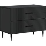  Noćni ormar Crna 62 x 34,5 x 47,5 cm Konstruirano drvo | shoptok.hr