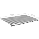  Zamjenska tkanina za tendu antracit-bijela 5 x 3,5 m | Eponuda.com
