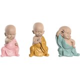  Okrasna Figura DKD Home Decor Modra Roza Rumena Resin Menih (8 x 5,5 x 12,7 cm) (3 kosov) Cene