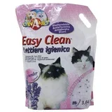 easy clean posip za mačke - lavanda (silikonski) 8l